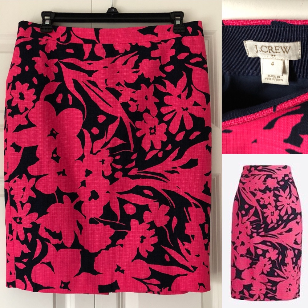 J. Crew Basketweave pencil skirt (Size 4)